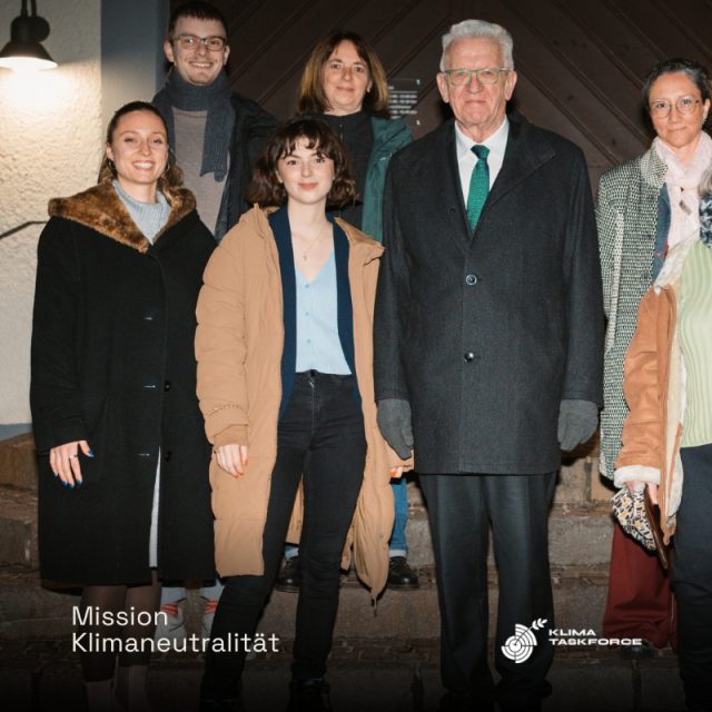 Ministerpräsident Kretschmann trifft die Klima-Taskforce