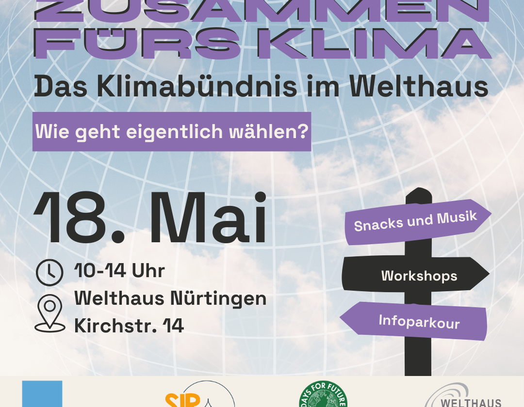 Deine Stimme für die Zukunft! – Komm´ am 18.05. ins Welthaus